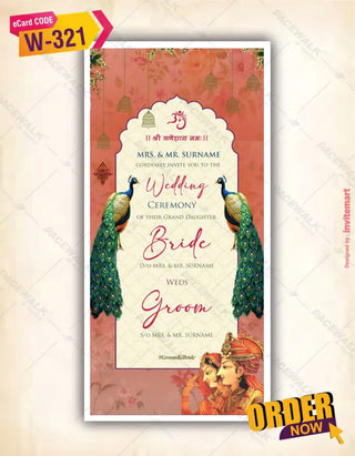 Multi-Event Wedding Invitation PDF Cards