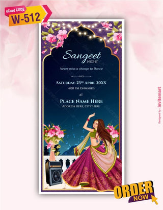 Multi Event Wedding Invitation Pdf | W-512 - InviteMart