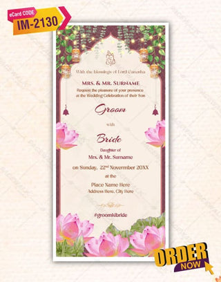 Multi Function Wedding Invite Pdf Card