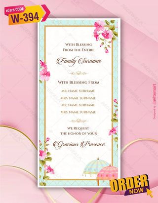 Multi Page Wedding Invitation Pdf Cards 