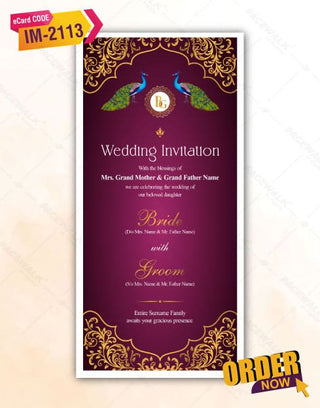 Multicolor Wedding Card Pdf