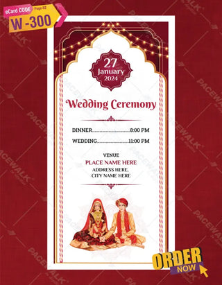 Multiple Event Wedding Invitation 
