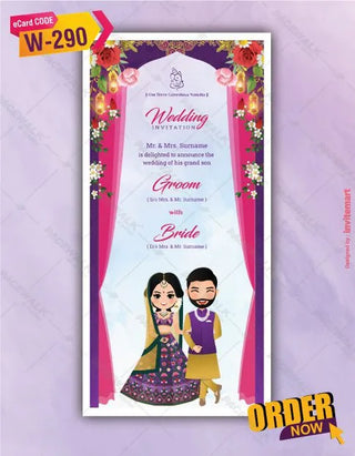 Multiple Events Wedding Invite PDF Card