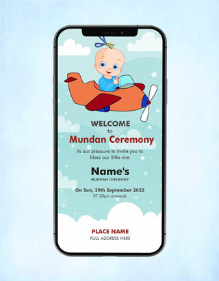 Mundan Ceremony Invitation 