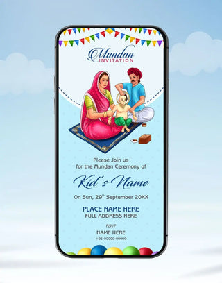 Mundan Sanskar Invitation Card 