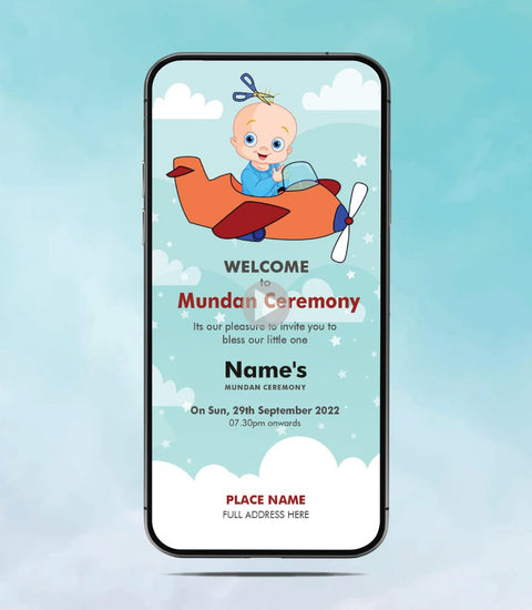 Mundan Invitation Video 