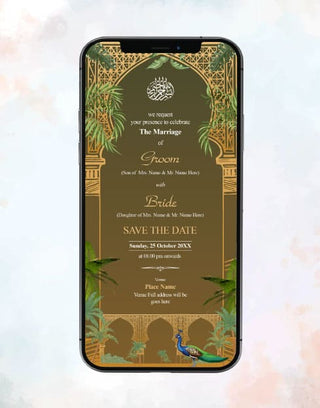 Muslim Wedding Card