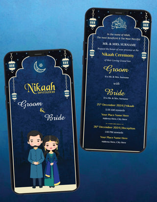 Muslim Wedding PDF Cards