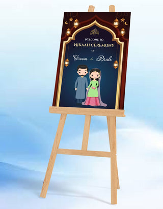 Muslim Wedding Sign Board Design