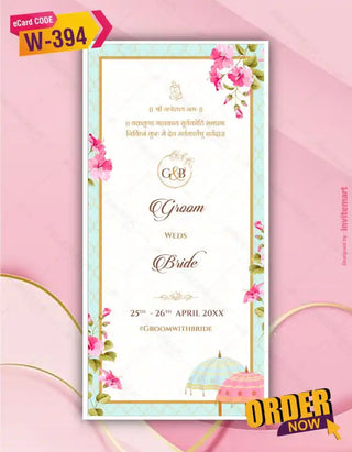 Multi Page Wedding Invitation Pdf Cards 