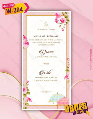 Multi Page Wedding Invitation Pdf Cards 