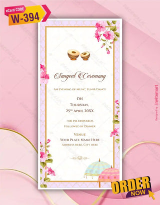 Multi Page Wedding Invitation Pdf Cards 