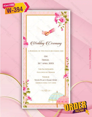 Multi Page Wedding Invitation Pdf Cards 