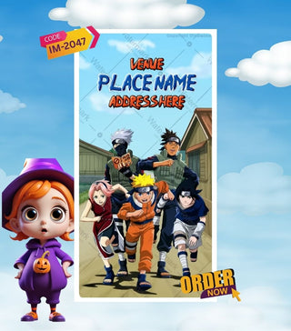 Naruto Theme Birthday Digital Video Invitation