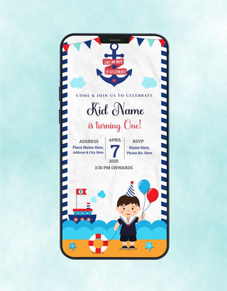 Nautical Birthday Invitation