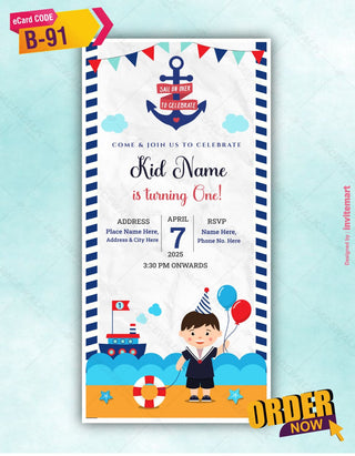 Nautical Birthday Invitation