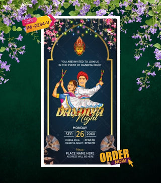 Navratri Dandiya Invitation Video 