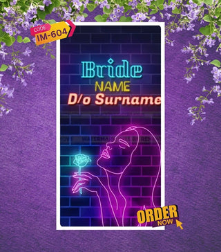 Neon Theme Wedding Invitation Video