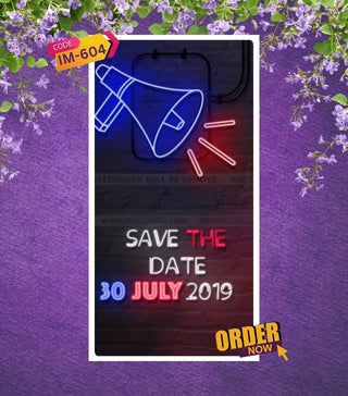 Neon Theme Wedding Invitation Video