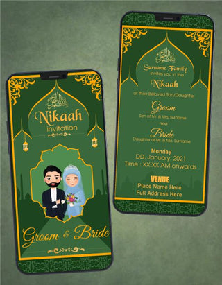 Nikaah Ceremony Invitation Card