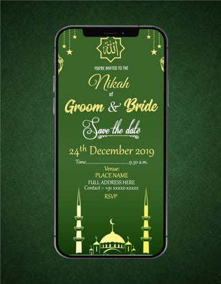 Nikah Invitation eCards For Whatsapp