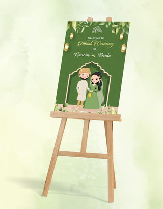 Nikkah Welcome Sign Board Design