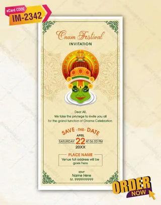 Onam Festival Invitation