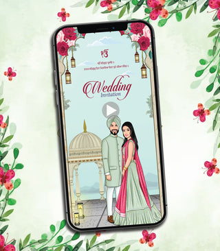 Online Punjabi Wedding Invitation Video 