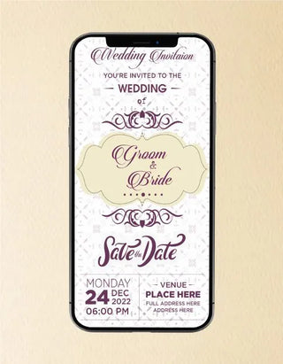 Online Modern Wedding Invitation eCards 