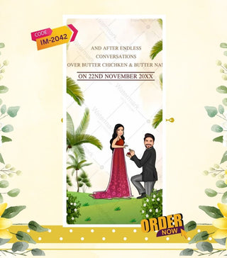Online Caricature Wedding Video Invite Templates 