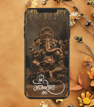 Online Ganesh Chaturthi Invitation Video | Divine Shri Ganpati Bappa Card | IM-2065 InviteMart