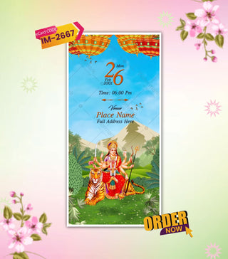 Online Mata Ki Chowki Invitation Video 