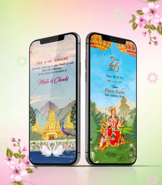 Online Mata Ki Chowki Invitation Video 