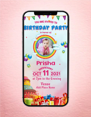 Paperless Birthday Invites 