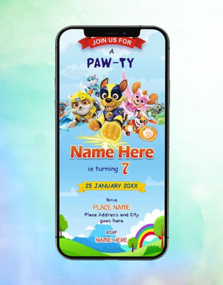 Paw Patrol Birthday Invitations 