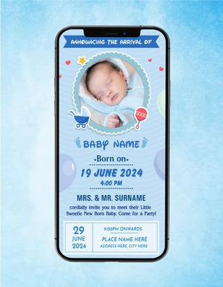 Personalized Birth Announcement Cards 