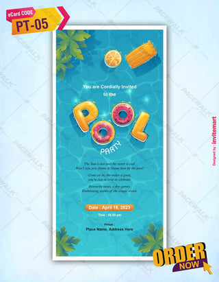 Pool Party Invitation 