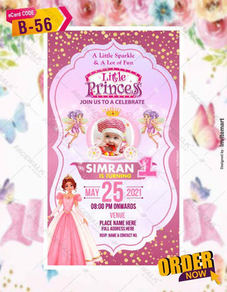 Princess Birthday Invitation Templates 