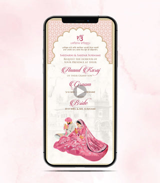 Punjabi Anand Karaj Wedding Invitation Video 