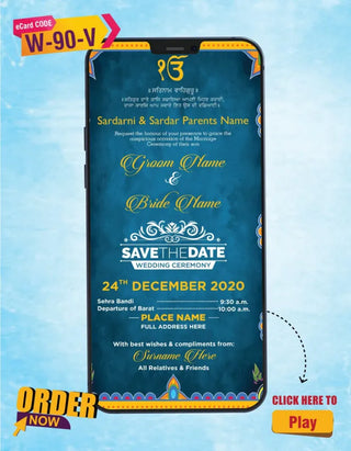 Punjabi Wedding Invitation Video