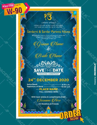 Punjabi Wedding Invites