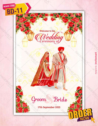 Punjabi Wedding Sign Board Design