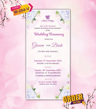 Purple Themed Save the Date Video