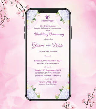 Purple Themed Save the Date Video