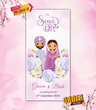 Purple Themed Save the Date Video