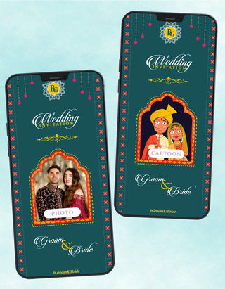 Quirky Indian Wedding Invitation Card