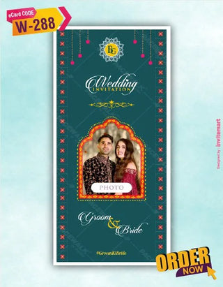 Quirky Indian Wedding Invitation Card