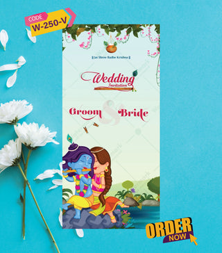 Radha Krishna Theme Wedding Invitation Video