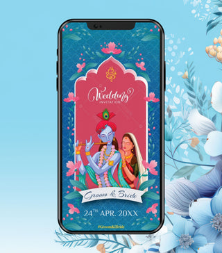 Radha Krishna Wedding Invitation Video 