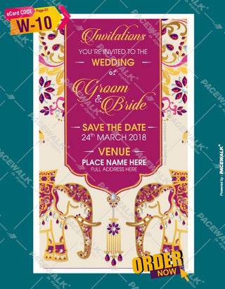 Rajasthani Style Wedding Invitation eCards